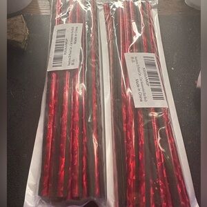 Car accessories. Air conditioning/vent decor. Red. Brand new. 2 sets.